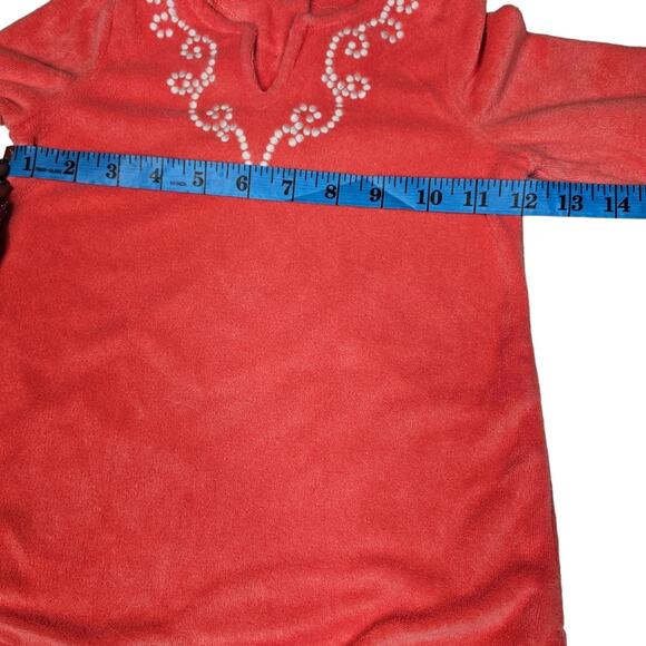Janie and Jack Swimsuit Terry Cloth Cover-Up in Coral Pink 18 to 24 Months - Picture 8 of 9